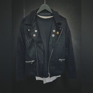 SunCity Rags Moto Jacket - Vegan Suede - XL New with Tags